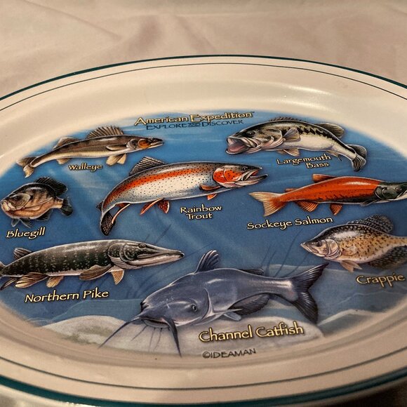 VTG 1990's American Expedition Oval Fish Platter-By @IDEAMAN-10" L-NEW W/O BOX - Picture 8 of 8